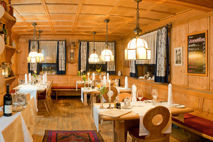 Gemütliches Restaurant im Hotel Moarhof